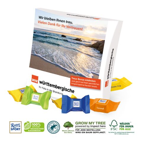 Präsentbox Mit Ritter Sport Schokowürfel