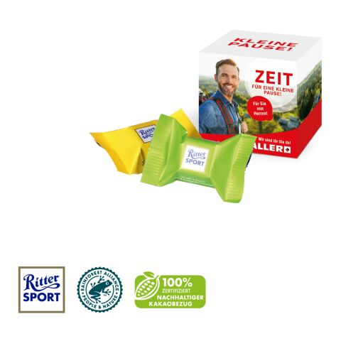Werbewürfel mit Ritter SPORT Schokowürfel bunt | ohne Werbeanbringung