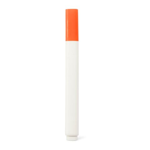 Werbeartikel Textmarker HARRISON – orange – mit Logo bedruckt aus PP mit matter Oberfläche für das Büro 120 x 12 mm