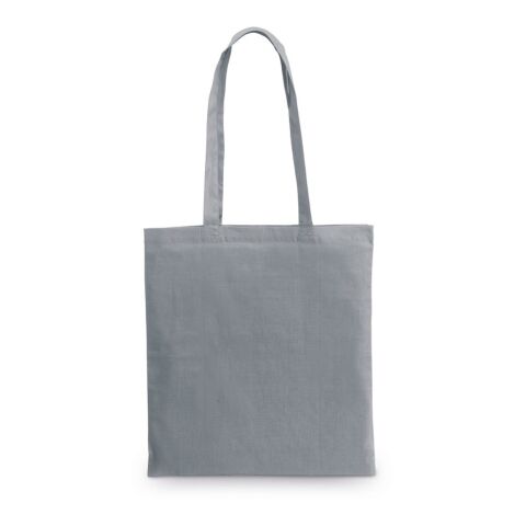 Werbeartikel CARACAS. Tragetasche aus 100% Baumwolle (140 g/m²) – hellgrau – mit Logo bedruckt