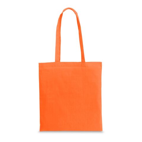 Werbeartikel CAIRO. Tragetasche aus recycelter Baumwolle (70%) und polyester (30% rPET) (180 g/m²) – orange – mit Logo bedruckt