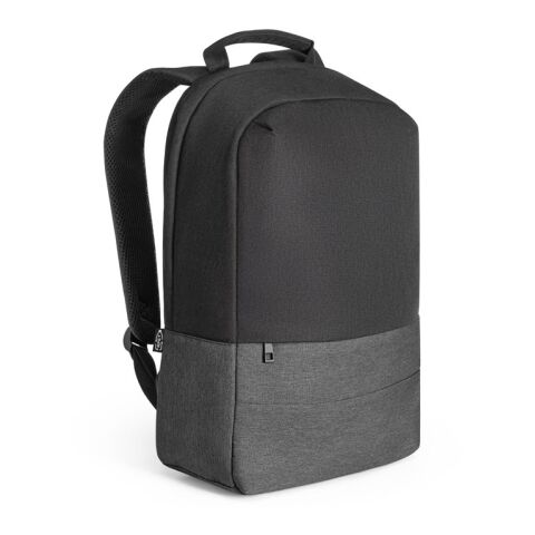 Werbeartikel GENOA BPACK. Anti-Diebstahl-Rucksack aus 600D hochdichtem, recyceltem Polyester – Grau – mit Logo bedruckt