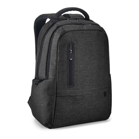 RE-BOSTON. Wasserabweisender 2Tone-Laptop-Rucksack aus recyceltem Nylon mit 210D-Fach schwarz | ohne Werbeanbringung | Nicht verfügbar | Nicht verfügbar | Nicht verfügbar