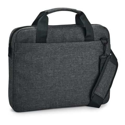 Werbeartikel GRAPHS LAPTOP. Laptop Aktentasche 14'' in 600D – anthrazit – mit Logo bedruckt