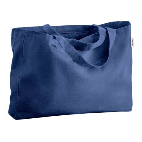 CAMDEN. Tragetasche aus Baumwolle (50%), recycelter Baumwolle (30%) und polyester (20% rPET) (280 g/m²) Blau | ohne Werbeanbringung