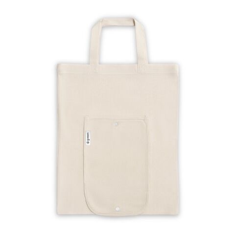 BEIRUT. Faltbare Tasche aus Baumwolle (50%), receycelte Baumwolle (30%) und Polyester (20% rPET) (140 g/m²) Naturhell