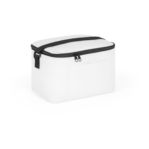 Giveaway Kühltasche Cancun – weiß – mit Logo bedruckt 7 L nachhaltige isolierte Cooler Bag für das Sommerfest & Firmen-Events