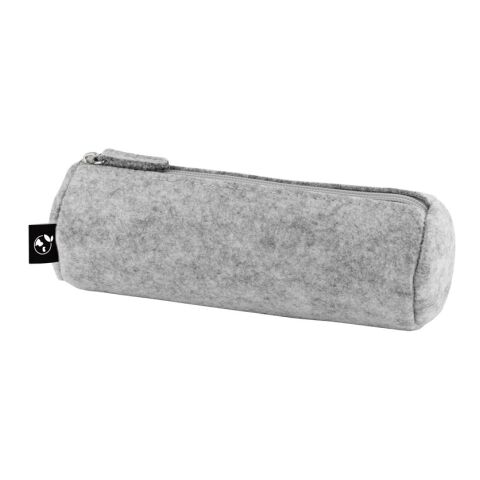 Werbeartikel FELPY. Multifunktions Etui aus recyceltem Filz (100% rPET) – hellgrau – mit Logo bedruckt