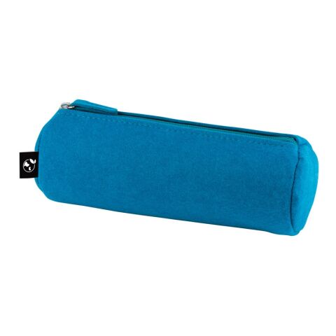 Werbeartikel FELPY. Multifunktions Etui aus recyceltem Filz (100% rPET) – hellblau – mit Logo bedruckt