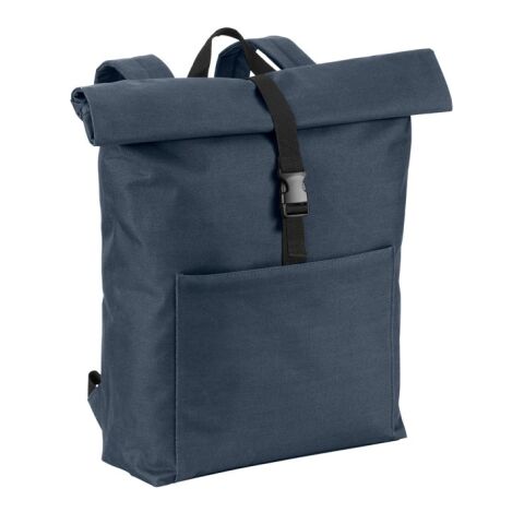 Werbeartikel ATENAS. Laptop-Rucksack aus 600D mit 210D Innenfutter 17.3" – blau – mit Logo bedruckt