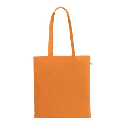 Werbeartikel MADEIRA. Tasche aus 100% organisch Baumwolle (140 g/m²) – orange – mit Logo bedruckt
