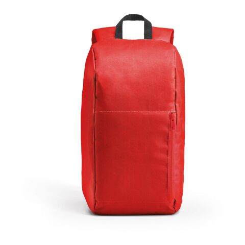 Werbeartikel LUGANE. 600D Polyester-Rucksack – Rot – mit Logo bedruckt