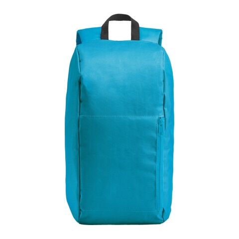 Werbeartikel LUGANE. 600D-Rucksack – hellblau – mit Logo bedruckt