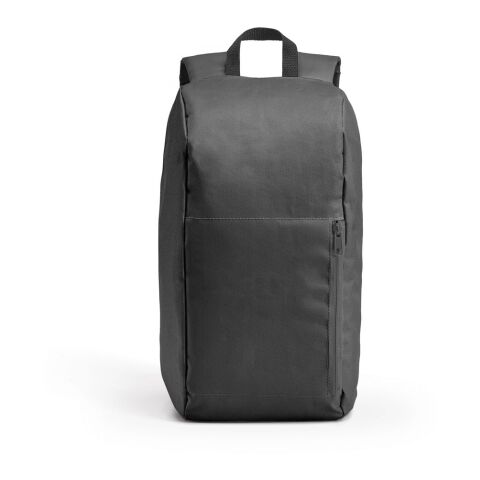 Werbeartikel LUGANE. 600D Polyester-Rucksack – Dunkelgrau – mit Logo bedruckt