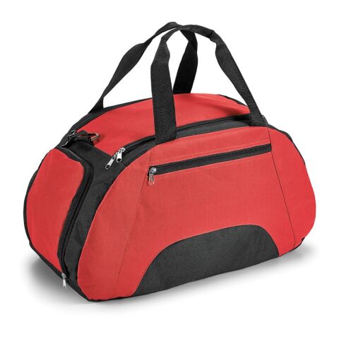 Werbeartikel FIT. Sporttasche aus 600D Polyester – Rot – mit Logo bedruckt