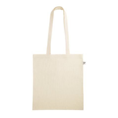 LEON. Tasche aus 100% organische Baumwolle (140 g/m²) Beige | ohne Werbeanbringung