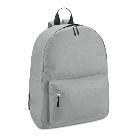 Firmengeschenk Rucksack BERNA – hellgrau – mit Logodruck 18 Liter 310x410x120mm komfortabler Backpack für das Mitarbeiter-Onboarding