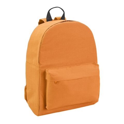 Werbeartikel BERNA. Rucksack aus 600D – orange – mit Logo bedruckt
