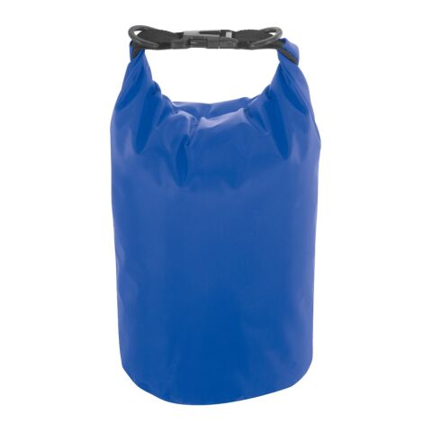 Werbeartikel VOLGA. Wasserdichter Rucksack aus Plane – königsblau – mit Logo bedruckt