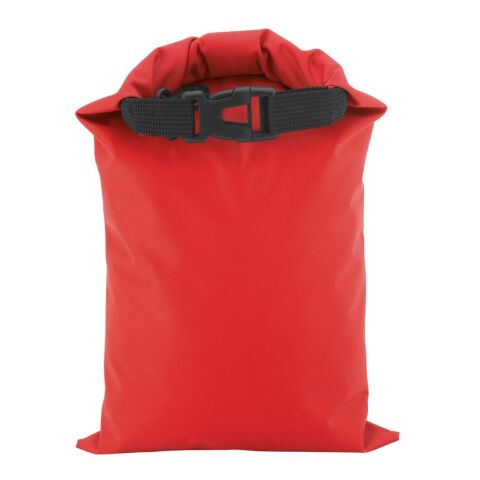 Werbeartikel PURUS. Wasserdichter Rucksack aus Plane – rot – mit Logo bedruckt