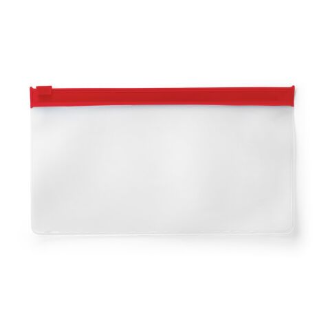 Werbeartikel INGRID. Kulturtasche mit EVA-Fach – Rot – Kosmetiktaschen, Kulturbeutel & Schminktaschen mit Logo bedruckt