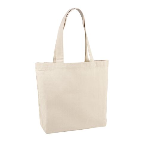 BETO. Tragetasche aus 100% Canvas-Baumwolle (280 g/m²) Beige | ohne Werbeanbringung