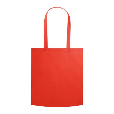 Werbeartikel CANARY. Einkaufstasche aus Non-woven (80 g/m²) – rot – mit Logo bedruckt
