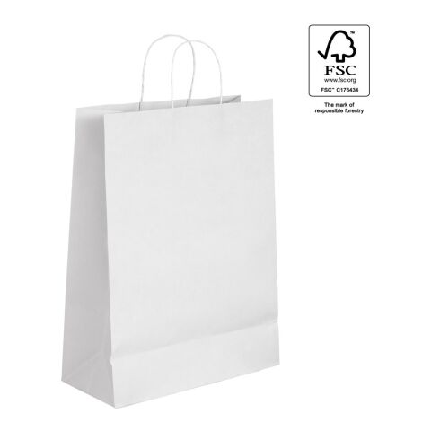 CITADEL. Tragetasche aus Kraftpapier (90 g/m²) Weiß | ohne Werbeanbringung