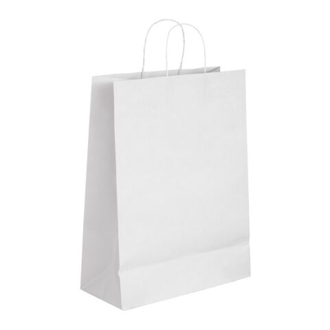 CABAZON. Tragetasche aus Kraftpapier (90 g/m²) Weiß | ohne Werbeanbringung