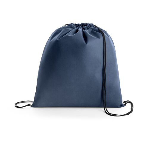 Giveaway Turnbeutel BOXP – blau – mit Logodruck 370 x 410 mm als praktischer Sportbeutel für das Messe-Giveaway