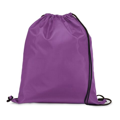 CARNABY. 210D Rucksacktasche mit schwarzen Zugbändern Violett | ohne Werbeanbringung | Nicht verfügbar | Nicht verfügbar | Nicht verfügbar