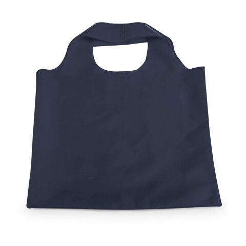 Werbeartikel FOLA. Faltbare Tragetasche aus 190T Polyester – blau – mit Logo bedruckt