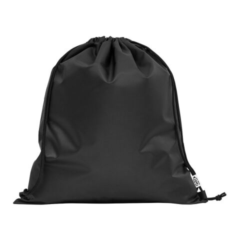 PEMBA. Turnbeutel aus 190T Polyester aus recyceltem (100% rPET) Schwarz | ohne Werbeanbringung