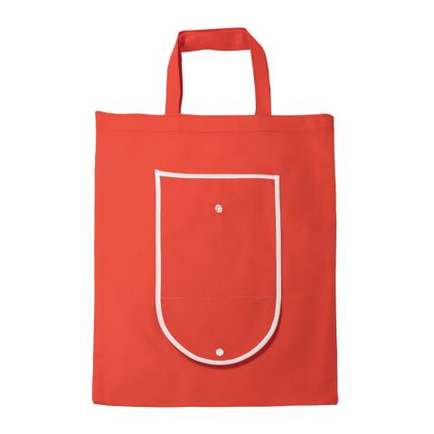 ARLON. Faltbare Einkaufstasche aus Non-woven (80 g/m²) Rot | ohne Werbeanbringung | Nicht verfügbar | Nicht verfügbar | Nicht verfügbar