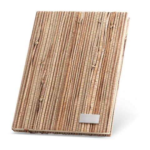 NERUDA. Notizbuch A5 mit Hardcover aus Naturstroh Natur | ohne Werbeanbringung | Nicht verfügbar | Nicht verfügbar | Nicht verfügbar