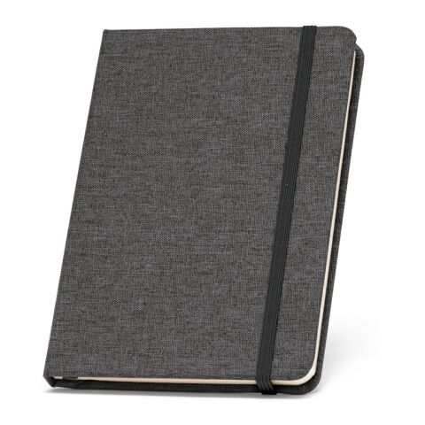 BOYD. A5 Notizbuch aus recyceltem Polyester (100% rPET) mit linierten Blättern schwarz | ohne Werbeanbringung | Nicht verfügbar | Nicht verfügbar | Nicht verfügbar