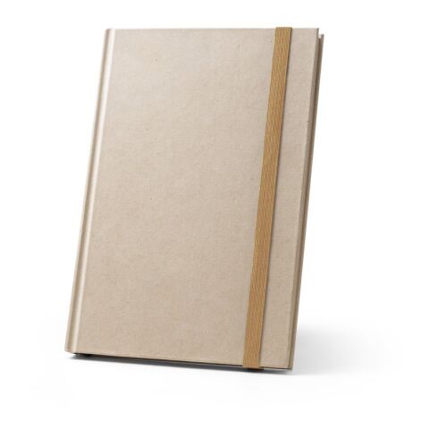 DICKINSON. A5-Notizbuch mit festem Einband, hergestellt aus Zuckerrohrpapier (80 % zuckerrohr) mit linierten Seiten Natur | ohne Werbeanbringung | Nicht verfügbar | Nicht verfügbar | Nicht verfügbar