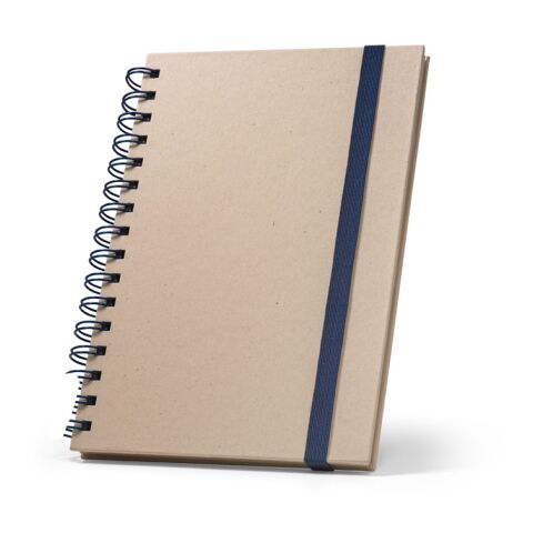 PROUST. A5 Notizbuch mit Ringen, fester Einband, aus Zuckerrohrpapier (80% zuckerrohr) mit unbedruckte Seiten Blau | ohne Werbeanbringung | Nicht verfügbar | Nicht verfügbar | Nicht verfügbar