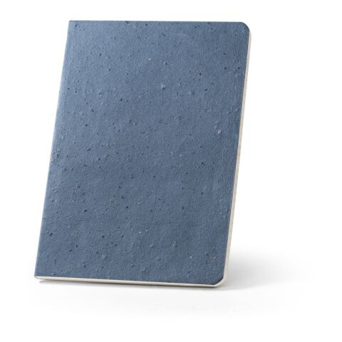COFFEEPAD SEMI-RIGID. Notizbuch A5 mit semi-flexiblem Cover aus Kaffeeschalenverwertung (65%) Blau | ohne Werbeanbringung | Nicht verfügbar | Nicht verfügbar | Nicht verfügbar