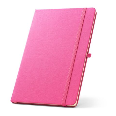 ANNE. A5 Notizbuch aus recyceltem Polyester (100% rPET) mit linierten Seiten Rosa | ohne Werbeanbringung | Nicht verfügbar | Nicht verfügbar | Nicht verfügbar