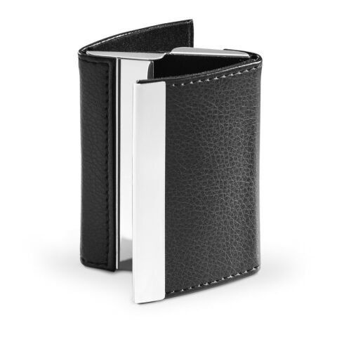 LONE. Doppelter Kartenhalter aus Metall und PU