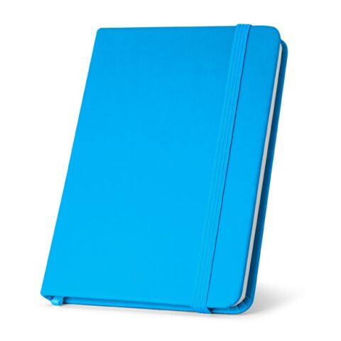 Werbeartikel MEYER. Pocket Notizbuch – hellblau – mit Logo bedruckt, 90x140mm, nachhaltig, 160 Seiten recyceltes Papier, für Büroausstattung