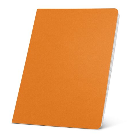 Werbeartikel Notizbuch ECOWN DIN A5 – orange – mit Logo bedruckt nachhaltig aus Karton für den Büroalltag