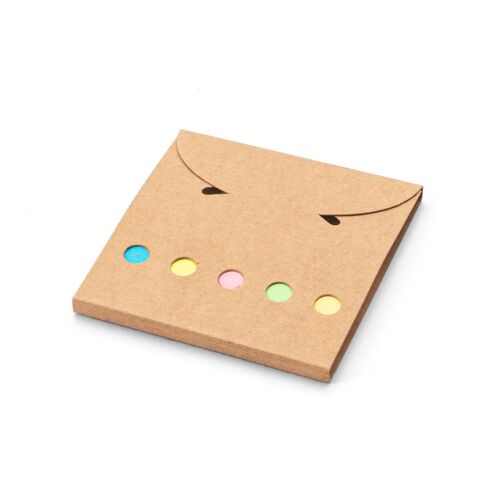 AINSLEY. Büroset 2-in-1- aus 100 % Recyclingpapier mit 6 Haftnotizblöcken Natur | ohne Werbeanbringung | Nicht verfügbar | Nicht verfügbar | Nicht verfügbar