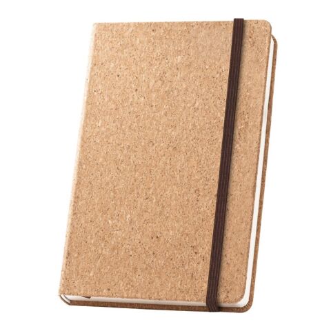 HAWKINS A5. A5 Notizblock aus Kork mit unlinierten Seiten aus FSC™-zertifiziertem Material und anderen kontrollierten Materialien 3-farbiger Siebdruck