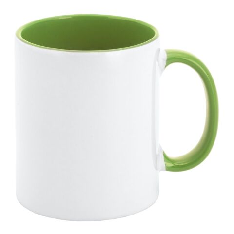 MOCHA. Keramikbecher ideal für Sublimation Hellgrün | ohne Werbeanbringung