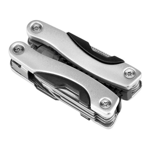 DUNITO. Multifunktionswerkzeug aus Edelstahl und Aluminium Silber | ohne Werbeanbringung