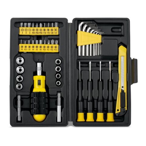 TUFF. Werkzeugset besteht aus 45 Teilen