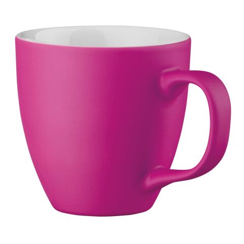 PANTHONY MAT. Becher aus Hydroglasur-Porzellan mit 450 ml Fassungsvermögen pink | ohne Werbeanbringung