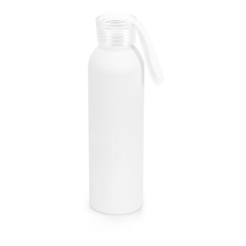 Nachhaltiger Werbeartikel RIO. Recycelt Aluminium (100% rAL) flasche mit PP-Verschluss 660 mL – weiß – mit Logo bedruckt
